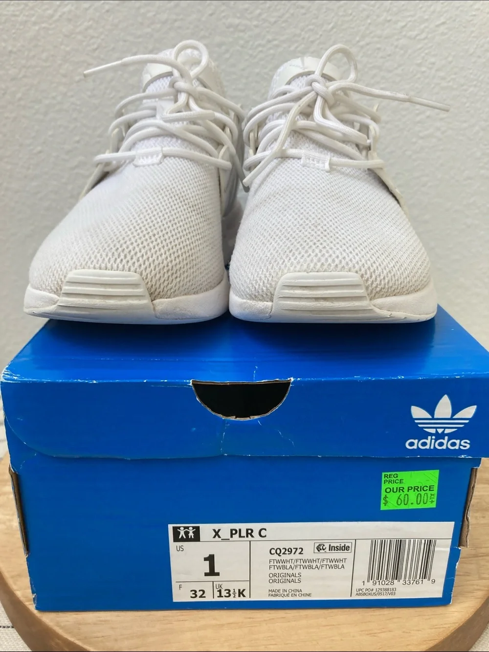 SALE! 50% Off adidas Kids White X_PLR C Lightweight Sneakers Size 1